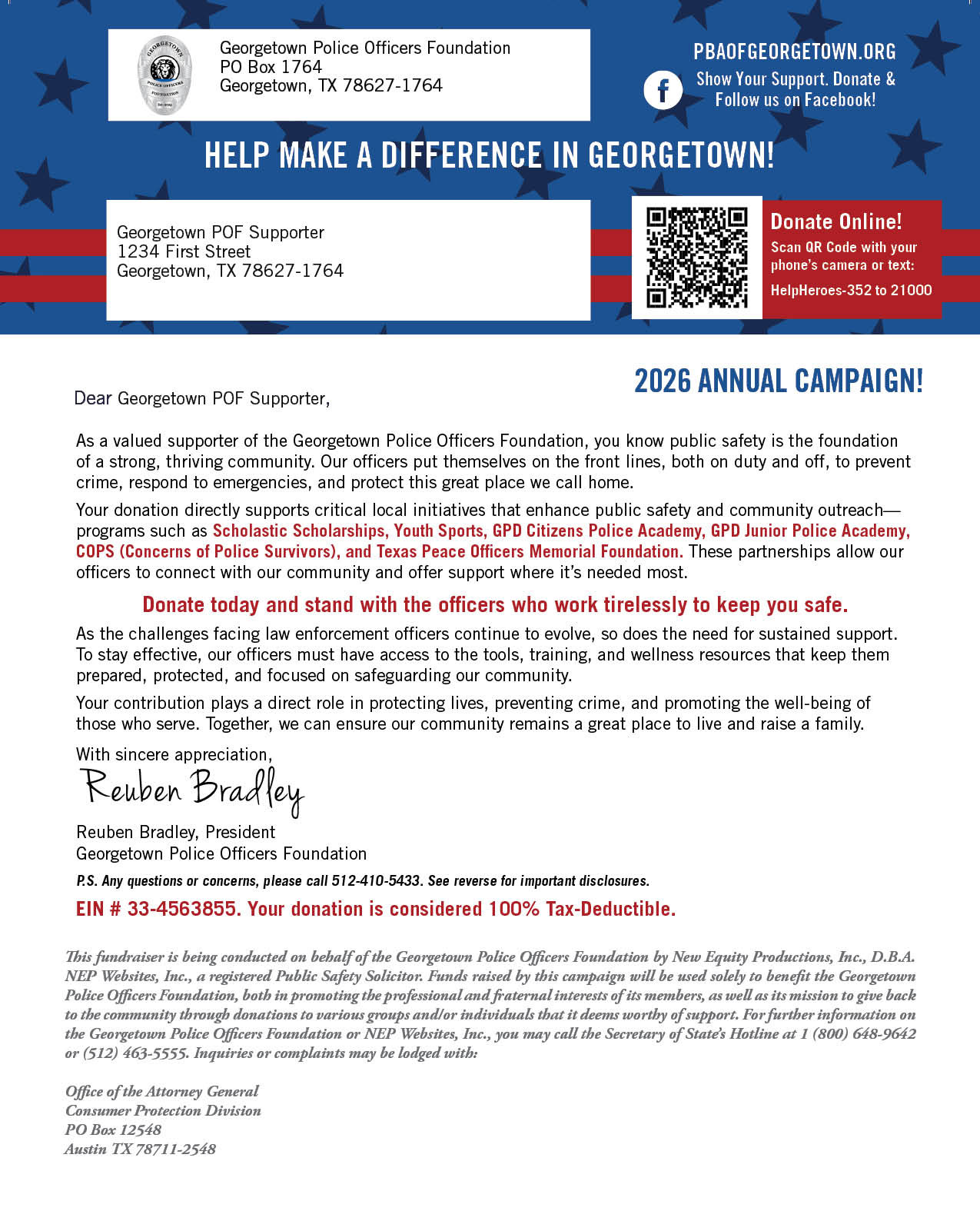 Donation Letter
