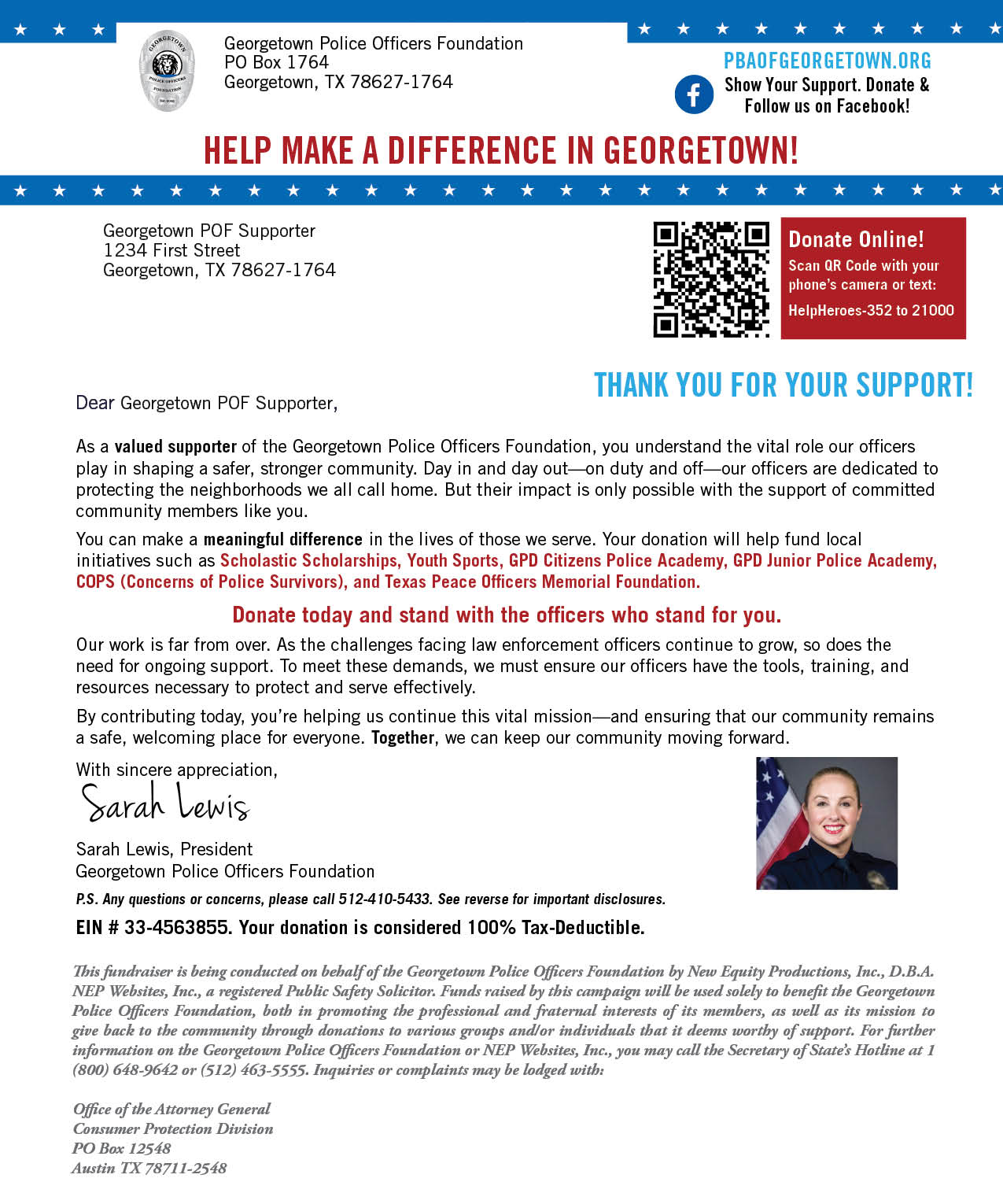 Donation Letter